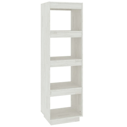 Bücherregal/Raumteiler Weiß 40x35x135 cm Massivholz Kiefer - Pazzar.ch