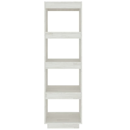 Bücherregal/Raumteiler Weiß 40x35x135 cm Massivholz Kiefer - Pazzar.ch