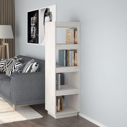 Bücherregal/Raumteiler Weiß 40x35x135 cm Massivholz Kiefer - Pazzar.ch
