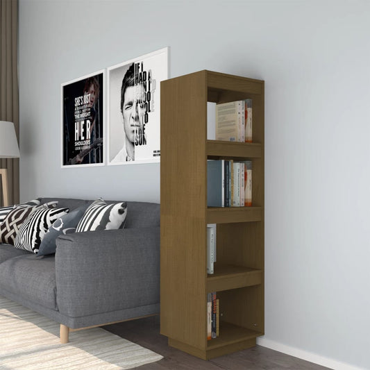 Bücherregal/Raumteiler Honigbraun 40x35x135 Massivholz Kiefer - Pazzar.ch