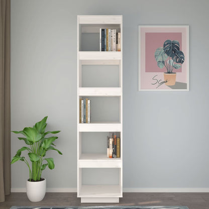 Bücherregal/Raumteiler Weiß 40x35x167 cm Massivholz Kiefer - Pazzar.ch