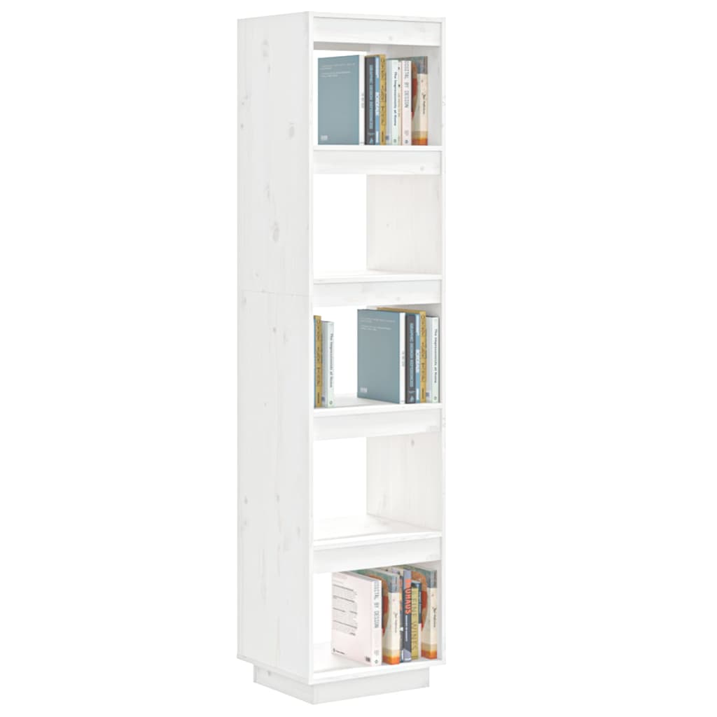 Bücherregal/Raumteiler Weiß 40x35x167 cm Massivholz Kiefer - Pazzar.ch
