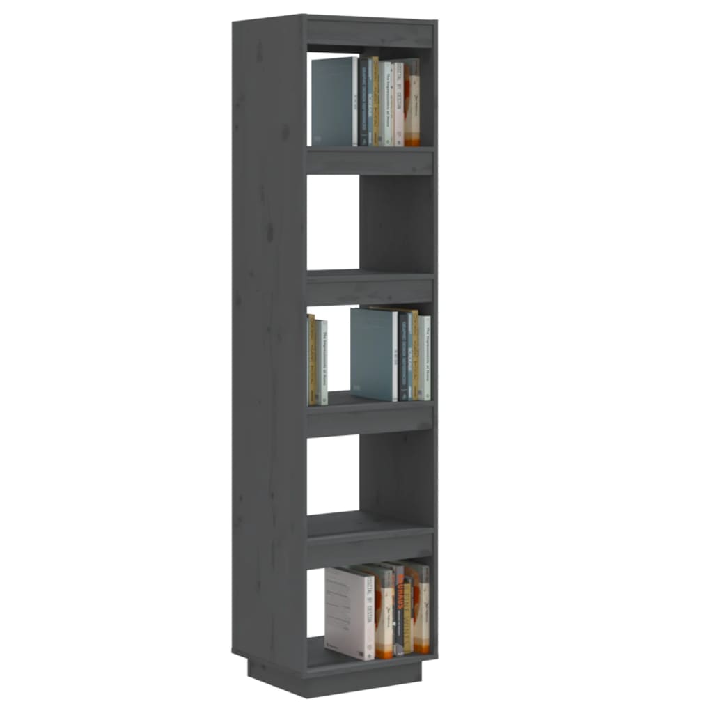 Bücherregal/Raumteiler Grau 40x35x167 cm Massivholz Kiefer - Pazzar.ch