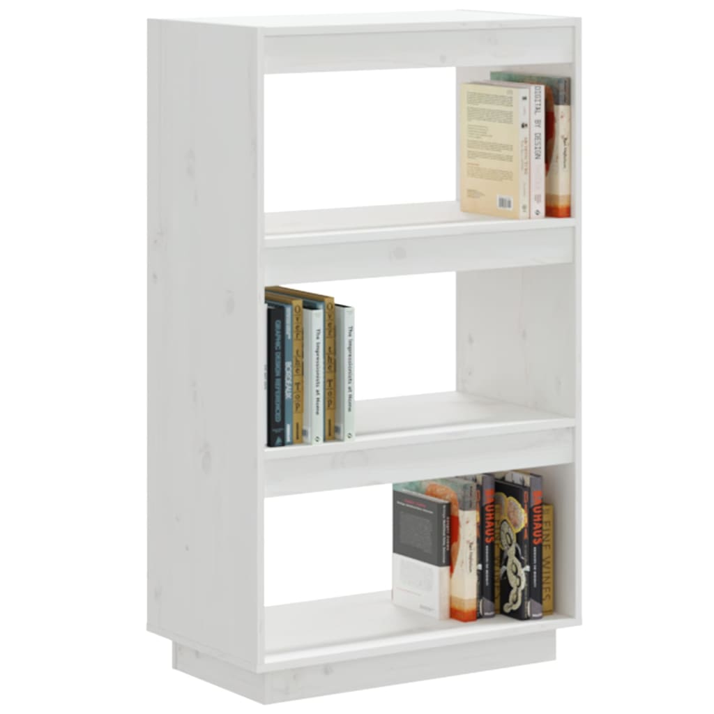 Bücherregal/Raumteiler Weiß 60x35x103 cm Massivholz Kiefer - Pazzar.ch