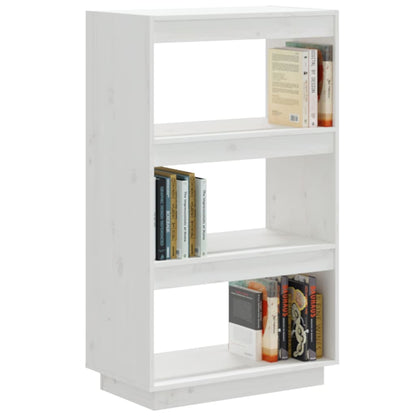 Bücherregal/Raumteiler Weiß 60x35x103 cm Massivholz Kiefer - Pazzar.ch