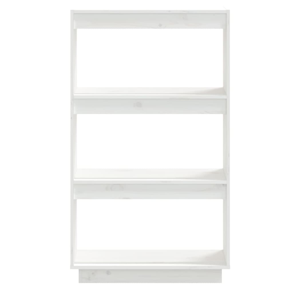 Bücherregal/Raumteiler Weiß 60x35x103 cm Massivholz Kiefer - Pazzar.ch