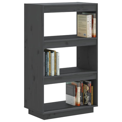 Bücherregal/Raumteiler Grau 60x35x103 cm Massivholz Kiefer - Pazzar.ch