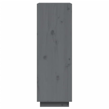 Bücherregal/Raumteiler Grau 60x35x103 cm Massivholz Kiefer - Pazzar.ch