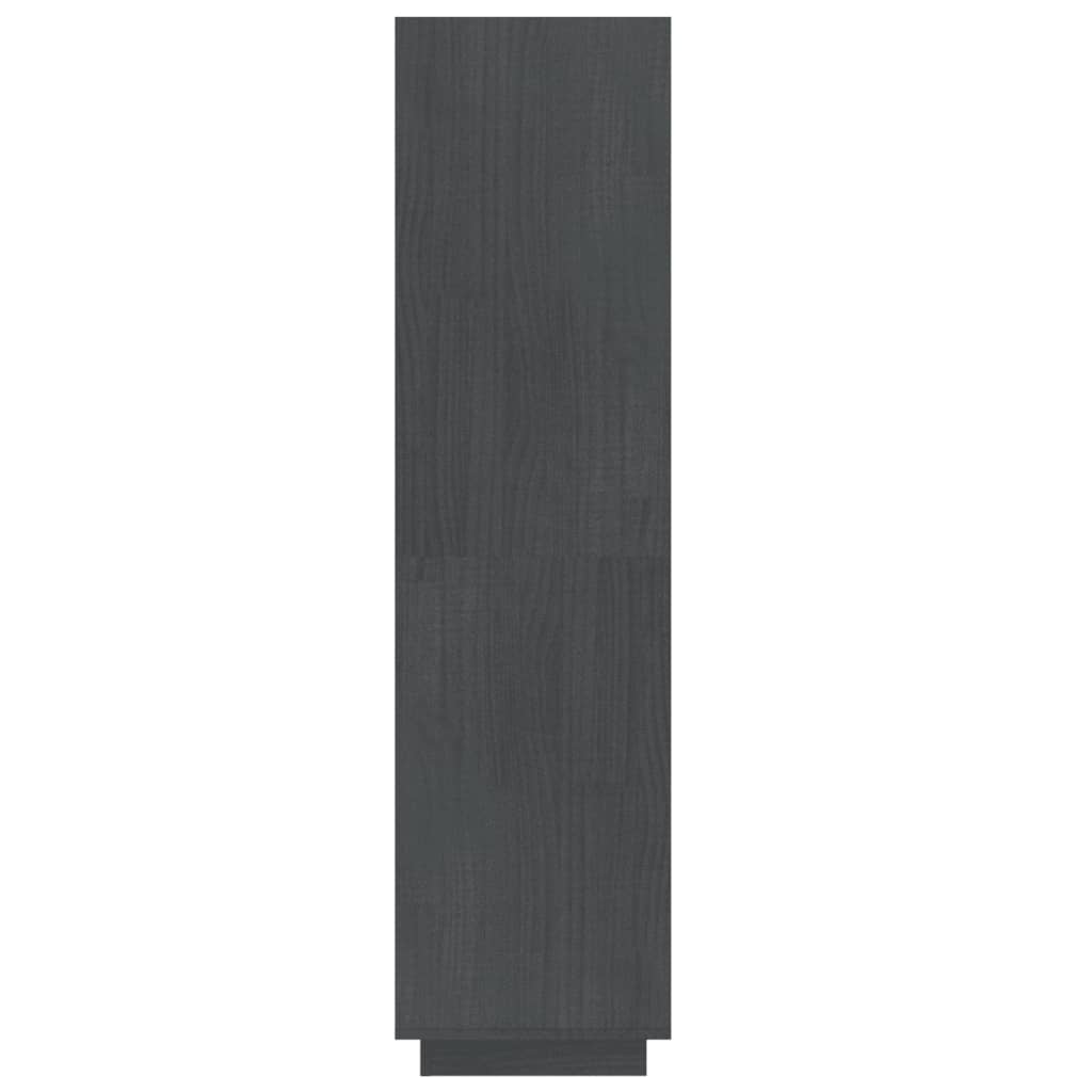 Bücherregal/Raumteiler Grau 60x35x135 cm Massivholz Kiefer - Pazzar.ch