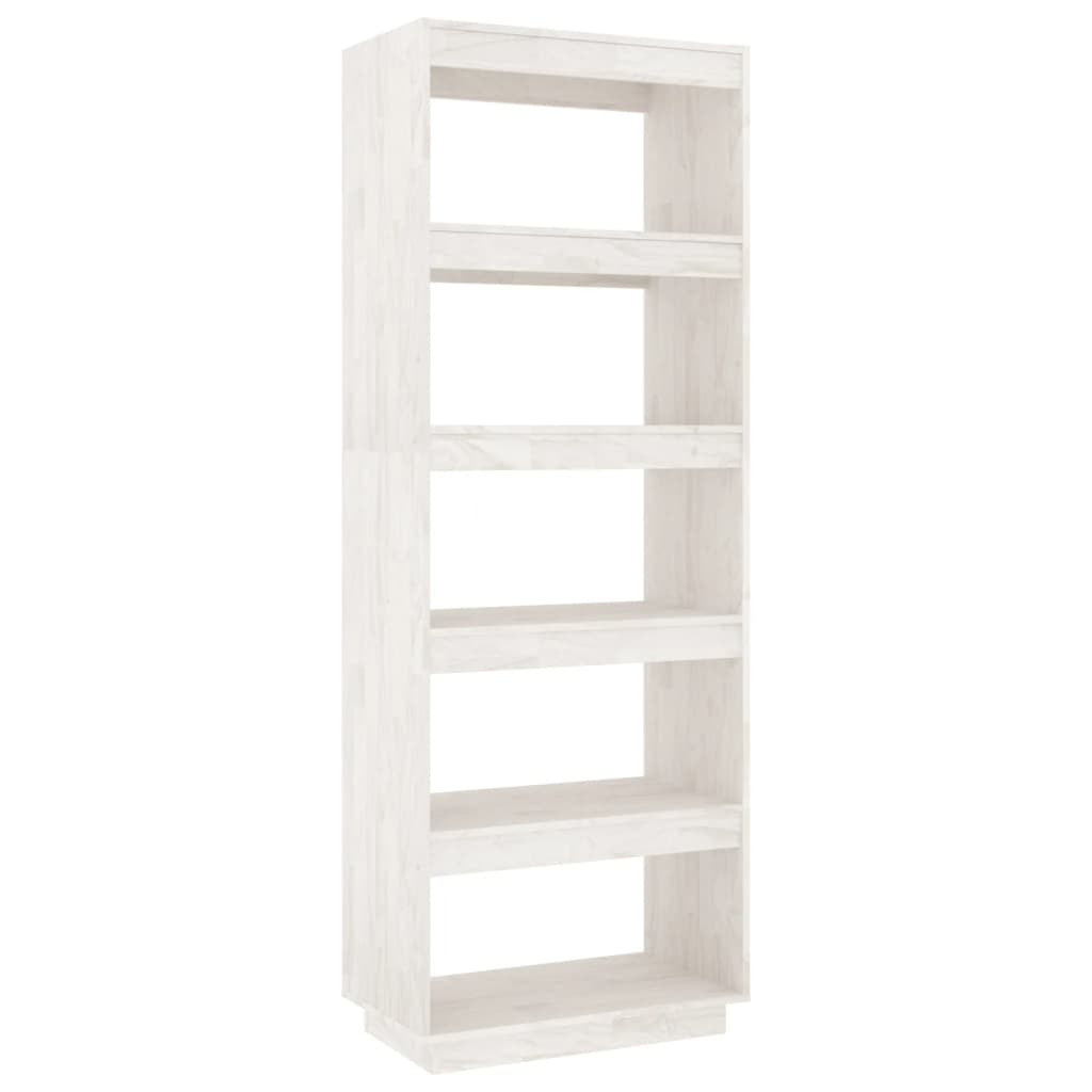 Bücherregal/Raumteiler Weiß 60x35x167 cm Massivholz Kiefer - Pazzar.ch