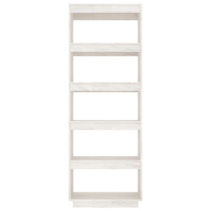 Bücherregal/Raumteiler Weiß 60x35x167 cm Massivholz Kiefer - Pazzar.ch