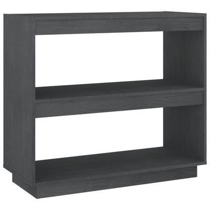 Bücherregal Grau 80x35x71 cm Massivholz Kiefer - Pazzar.ch