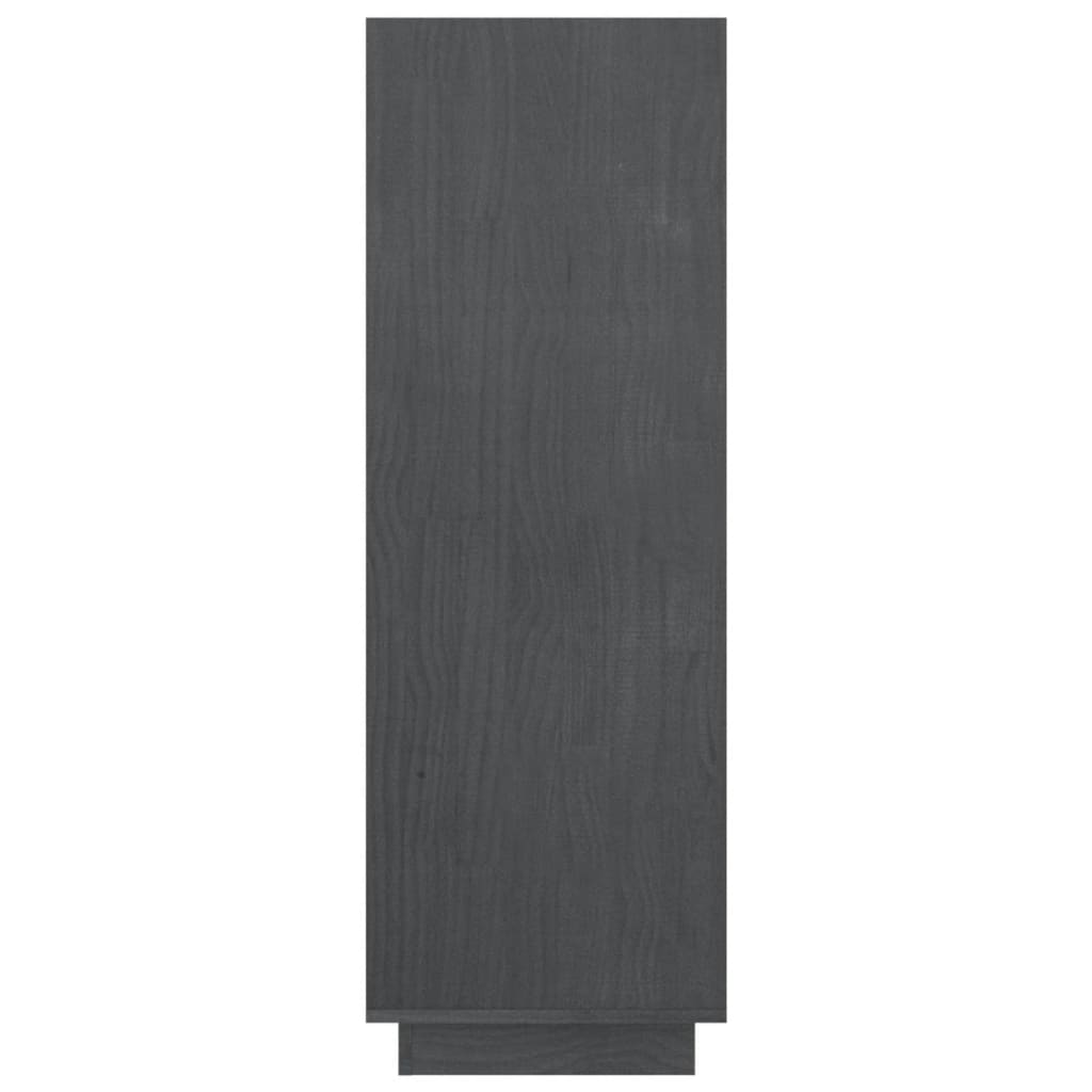Bücherregal/Raumteiler Grau 80x35x103 cm Massivholz Kiefer - Pazzar.ch