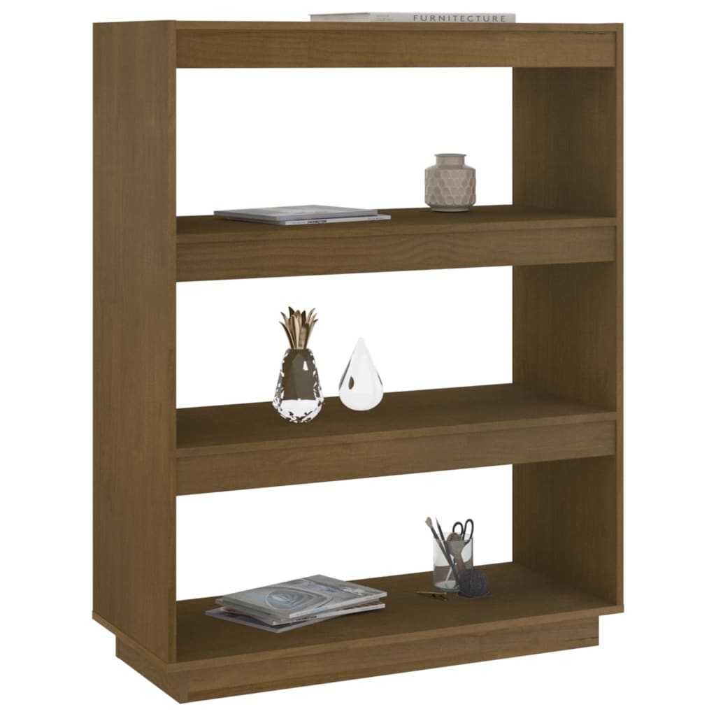 Bücherregal/Raumteiler Honigbraun 80x35x103 Massivholz Kiefer - Pazzar.ch