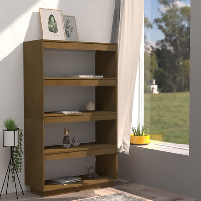 Bücherregal/Raumteiler Honigbraun 80x35x135 Massivholz Kiefer - Pazzar.ch