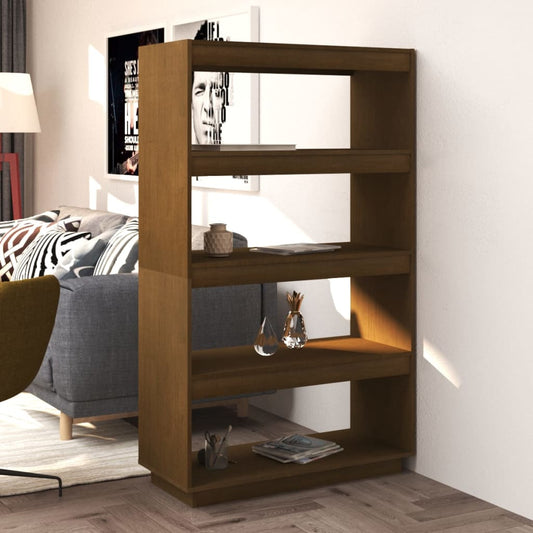 Bücherregal/Raumteiler Honigbraun 80x35x135 Massivholz Kiefer - Pazzar.ch