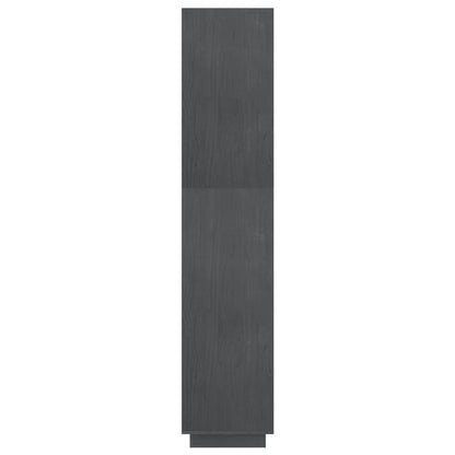 Bücherregal/Raumteiler Grau 80x35x167 cm Massivholz Kiefer - Pazzar.ch