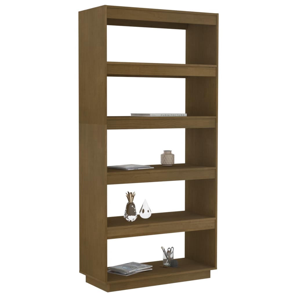 Bücherregal/Raumteiler Honigbraun 80x35x167 Massivholz Kiefer - Pazzar.ch