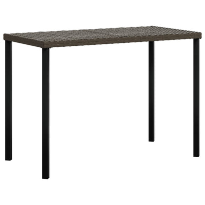 5-tlg. Sofagarnitur in L-Form mit Kissen Poly Rattan Braun - Pazzar.ch