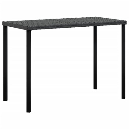 5-tlg. Sofagarnitur in L-Form mit Kissen Poly Rattan Schwarz - Pazzar.ch