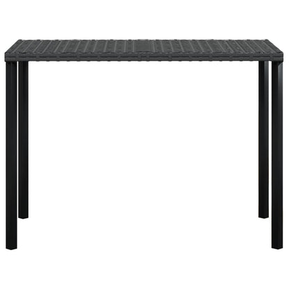 5-tlg. Sofagarnitur in L-Form mit Kissen Poly Rattan Schwarz - Pazzar.ch