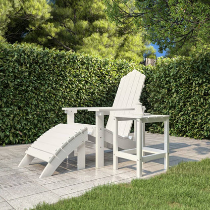 Adirondack-Gartentisch Weiß 38x38x46 cm HDPE - Pazzar.ch