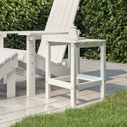 Adirondack-Gartentisch Weiß 38x38x46 cm HDPE - Pazzar.ch