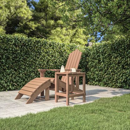 Adirondack-Gartentisch Braun 38x38x46 cm HDPE - Pazzar.ch