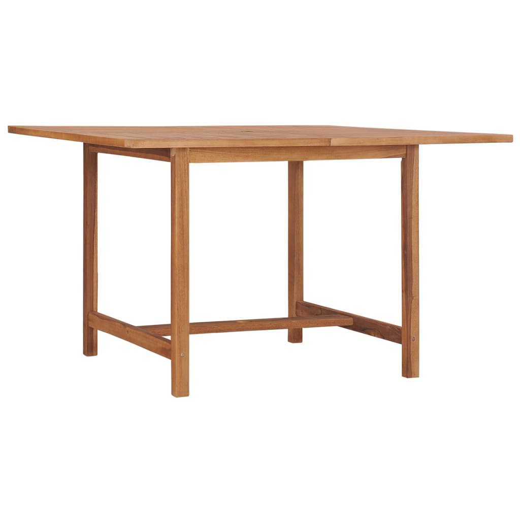 Garten-Esstisch 110x110x75 cm Massivholz Teak - Pazzar.ch