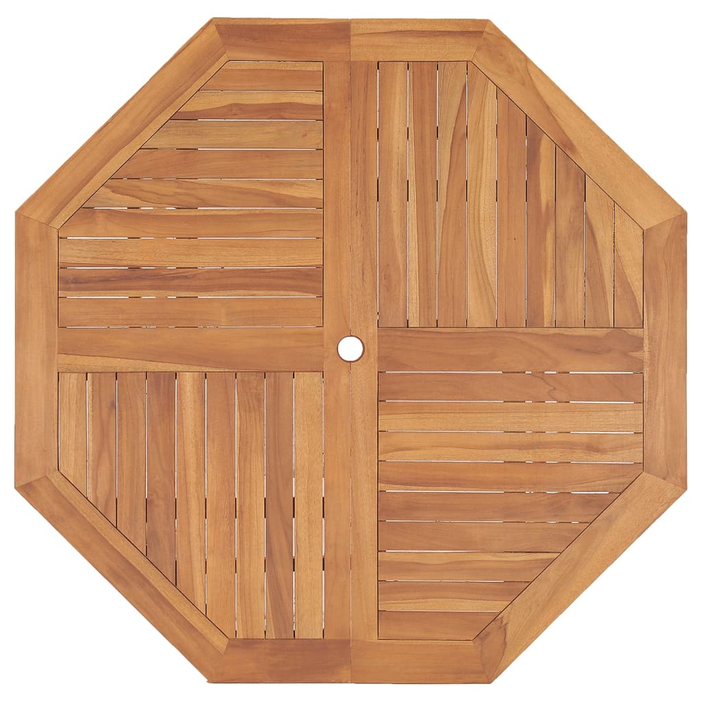Garten-Esstisch 110x110x75 cm Massivholz Teak - Pazzar.ch