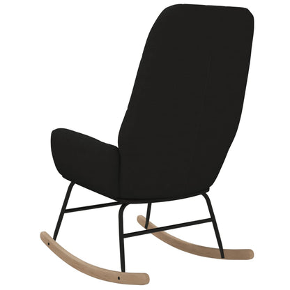 Schaukelstuhl Schwarz Stoff - Pazzar.ch