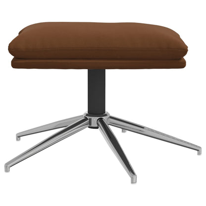Fußhocker Braun 60x60x35 cm Mikrofasergewebe - Pazzar.ch