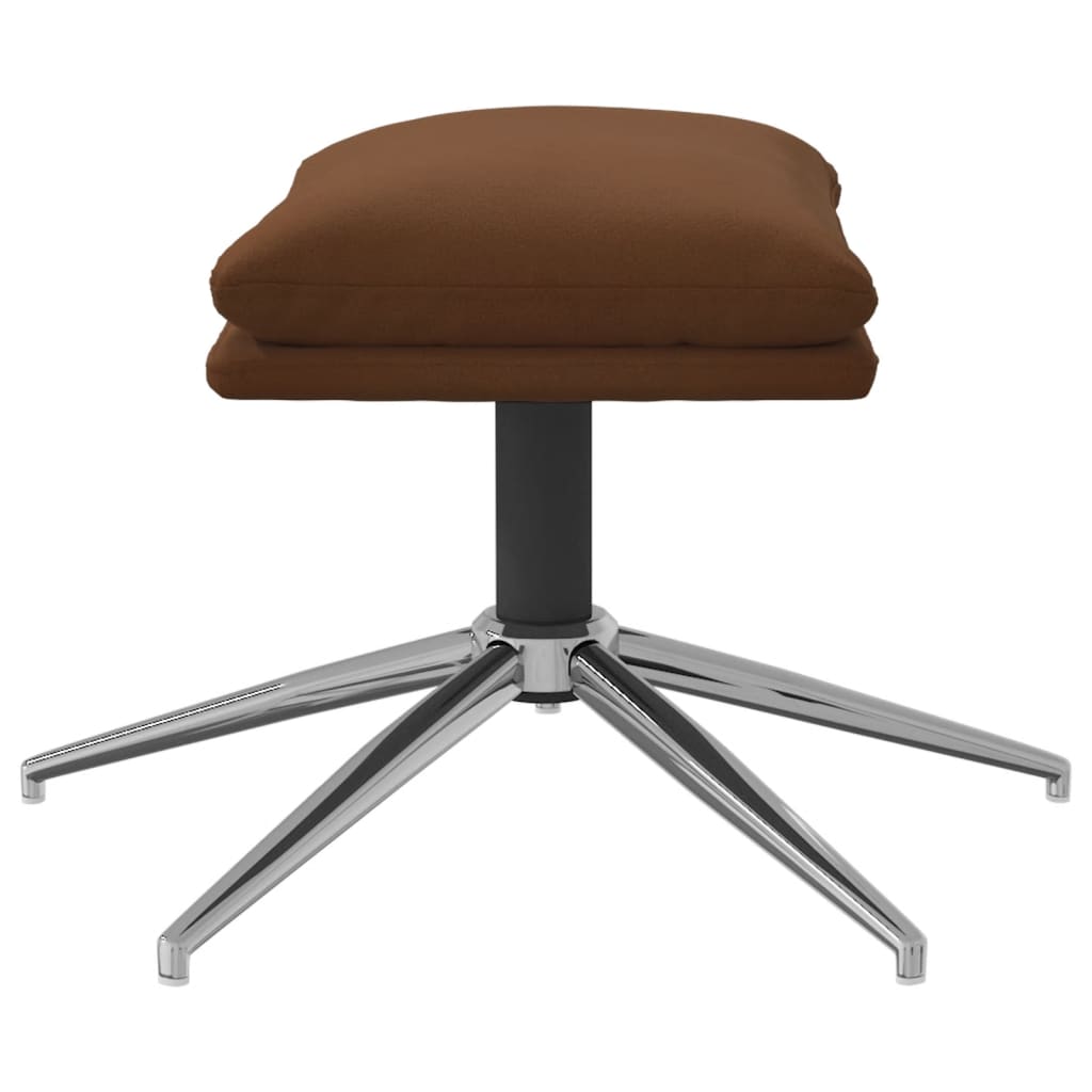 Fußhocker Braun 60x60x35 cm Mikrofasergewebe - Pazzar.ch