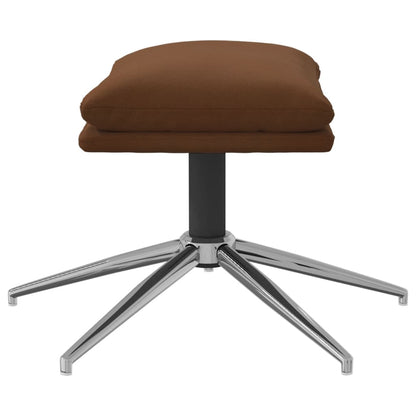 Fußhocker Braun 60x60x35 cm Mikrofasergewebe - Pazzar.ch