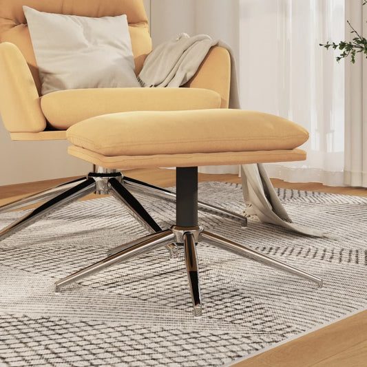 Fußhocker Creme 60x60x35 cm Mikrofasergewebe - Pazzar.ch