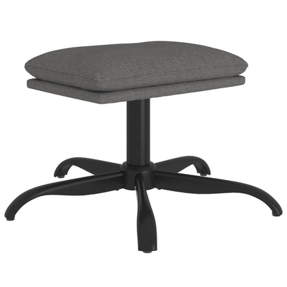Fußhocker Hellgrau 60x60x36 cm Stoff - Pazzar.ch