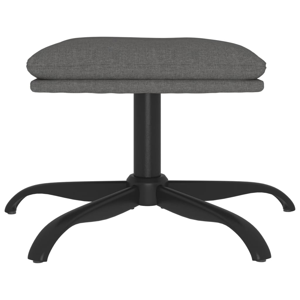 Fußhocker Hellgrau 60x60x36 cm Stoff - Pazzar.ch