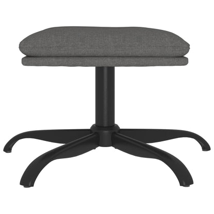 Fußhocker Hellgrau 60x60x36 cm Stoff - Pazzar.ch