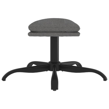 Fußhocker Hellgrau 60x60x36 cm Stoff - Pazzar.ch