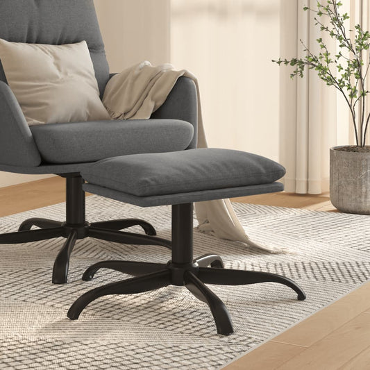 Fußhocker Hellgrau 60x60x36 cm Stoff - Pazzar.ch