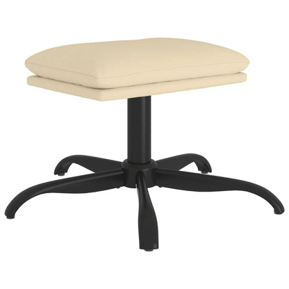 Fußhocker Creme 60x60x36 cm Stoff - Pazzar.ch