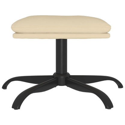 Fußhocker Creme 60x60x36 cm Stoff - Pazzar.ch