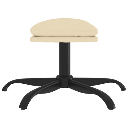 Fußhocker Creme 60x60x36 cm Stoff - Pazzar.ch