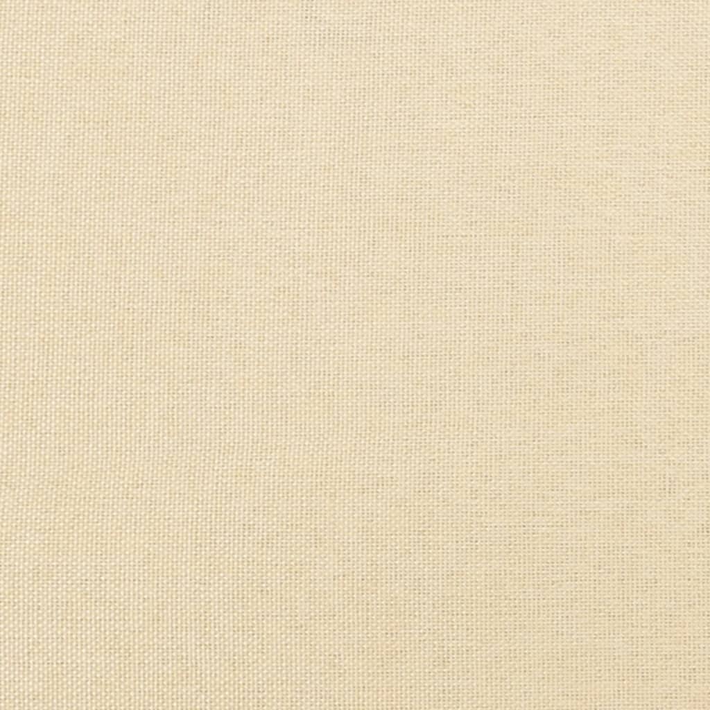 Fußhocker Creme 60x60x36 cm Stoff - Pazzar.ch
