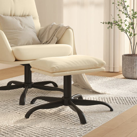 Fußhocker Creme 60x60x36 cm Stoff - Pazzar.ch