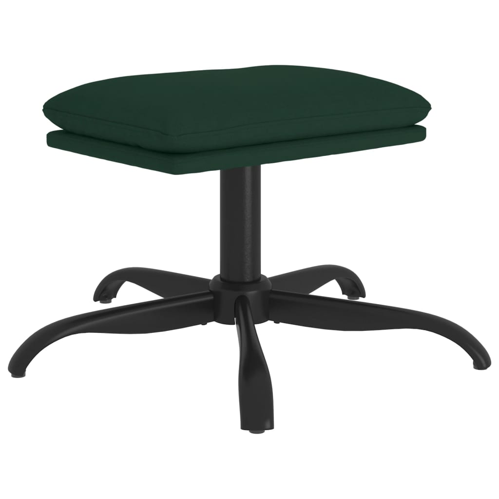 Fußhocker Dunkelgrün 60x60x36 cm Stoff - Pazzar.ch
