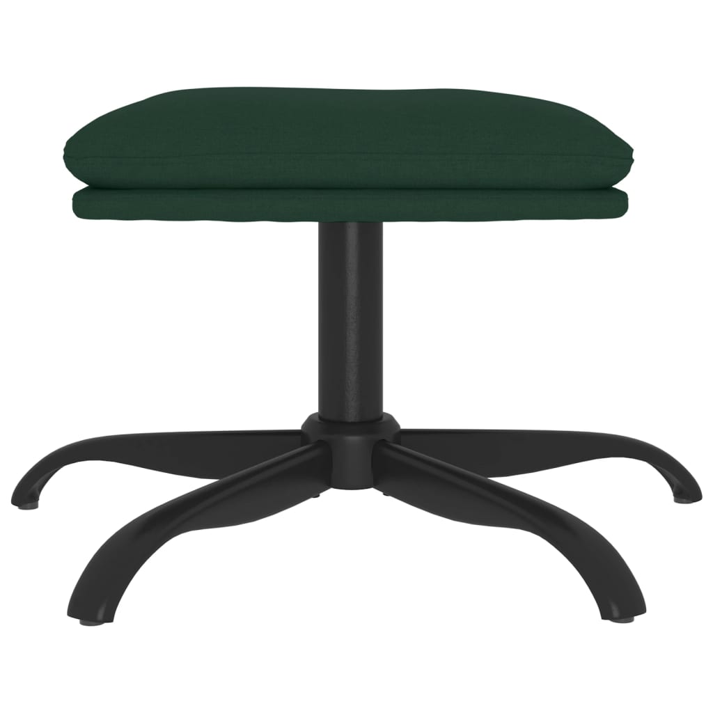 Fußhocker Dunkelgrün 60x60x36 cm Stoff - Pazzar.ch
