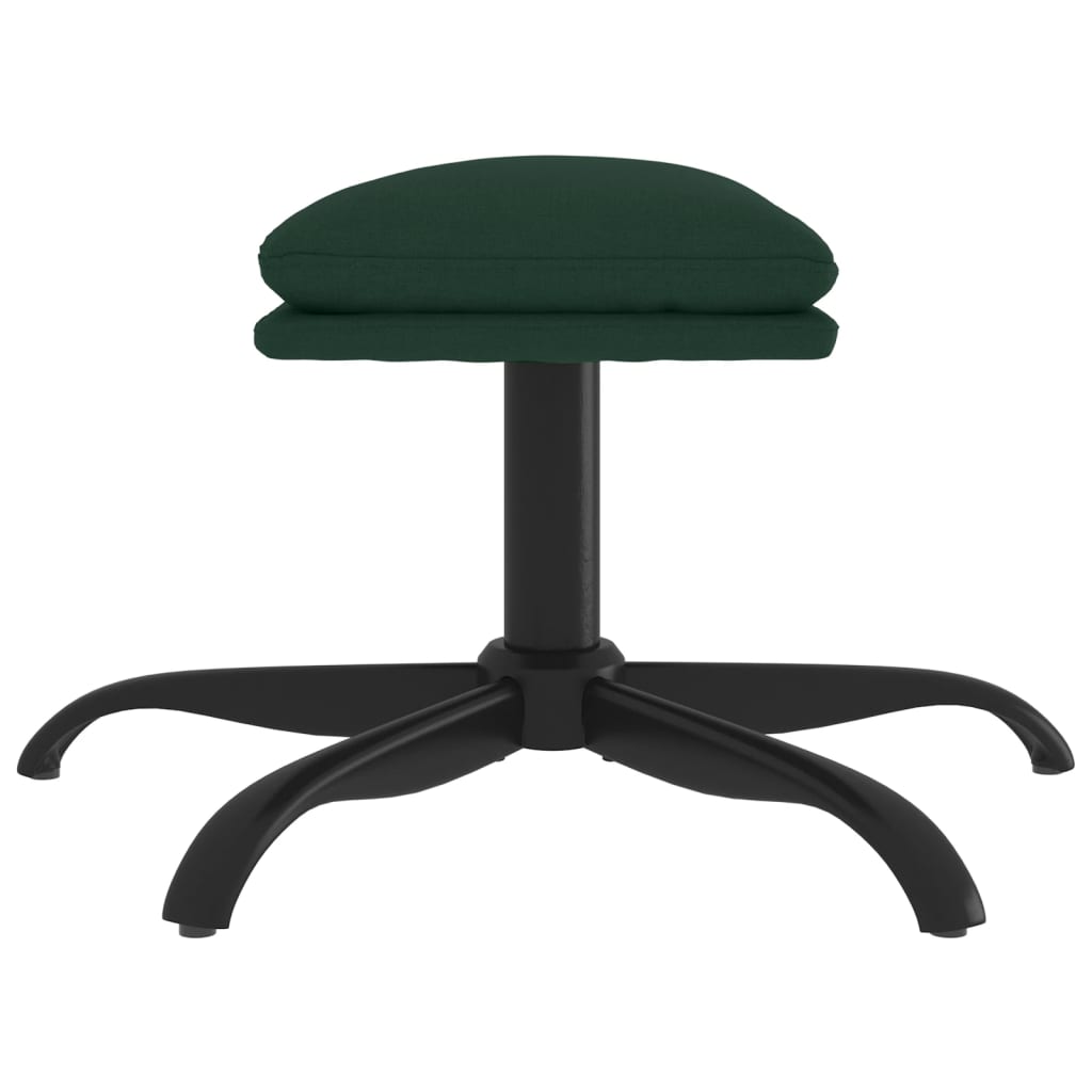 Fußhocker Dunkelgrün 60x60x36 cm Stoff - Pazzar.ch