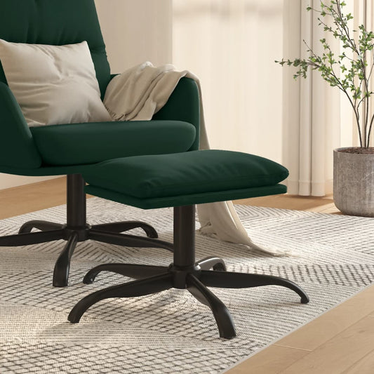 Fußhocker Dunkelgrün 60x60x36 cm Stoff - Pazzar.ch