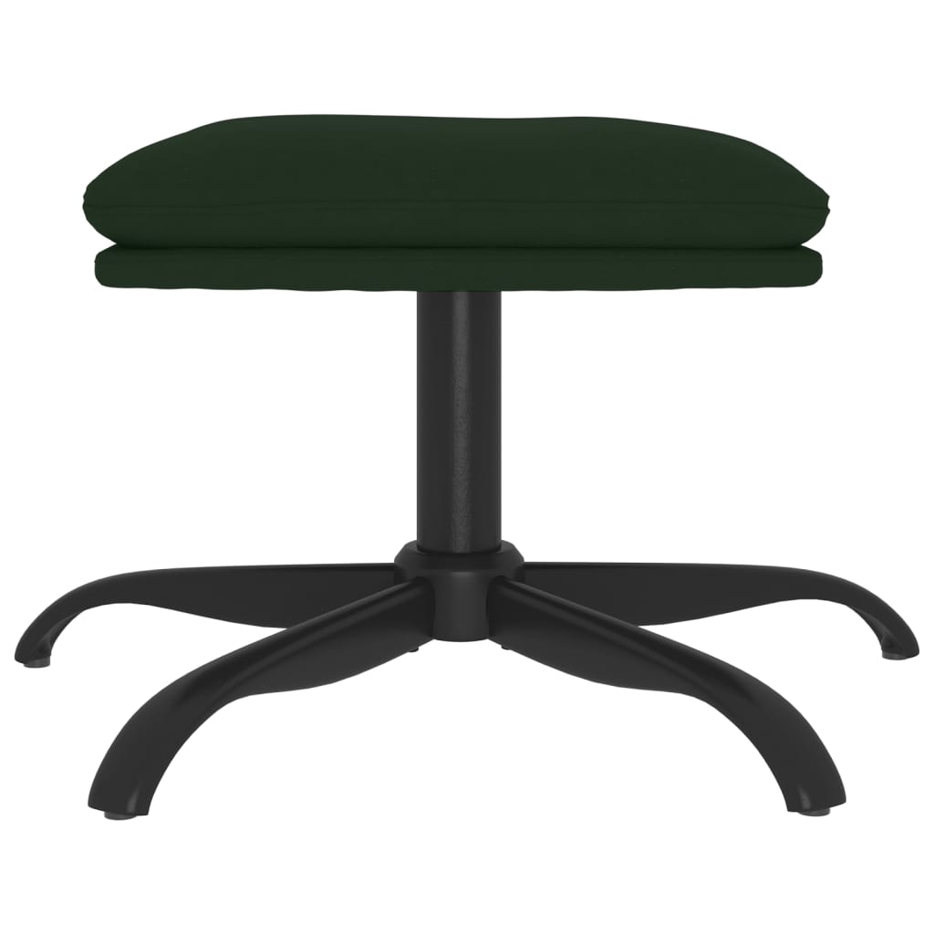 Fußhocker Dunkelgrün 60x60x36 cm Samt - Pazzar.ch